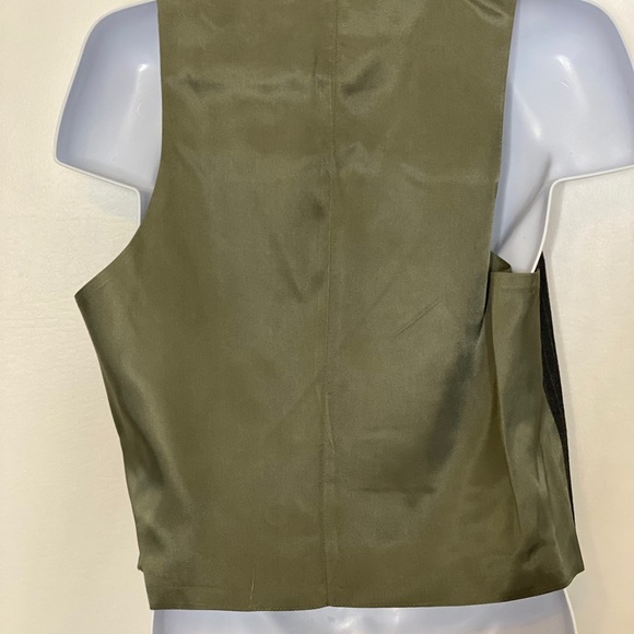 Vtg Austin Hill men’s wool blazer vest pinstripe - Picture 5 of 6